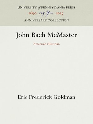 cover image of John Bach McMaster